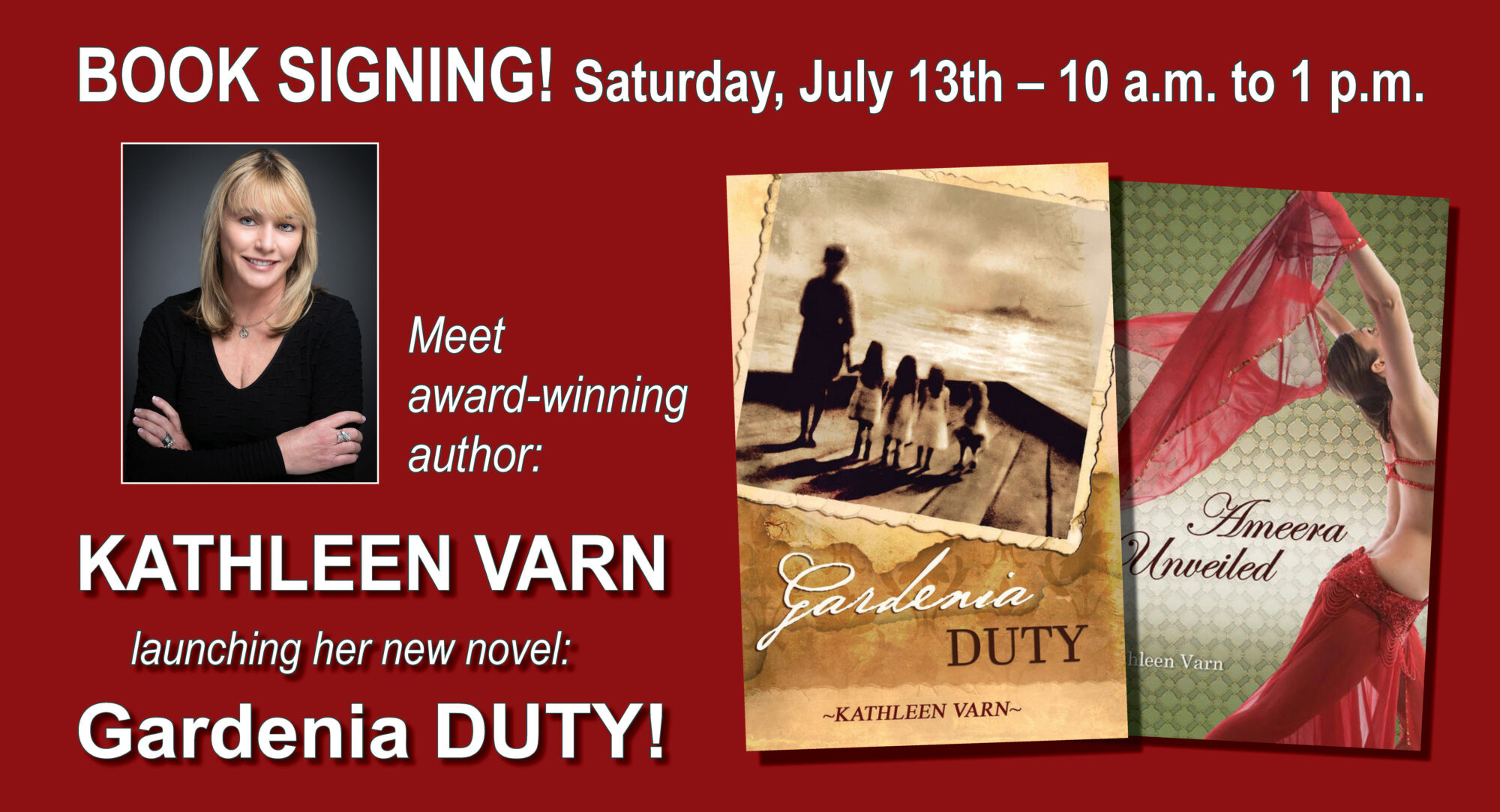 Kathleen Varn book signing July 13 2
